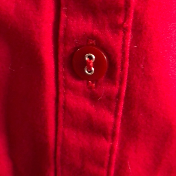 Classy Red Button down - Picture 3 of 8